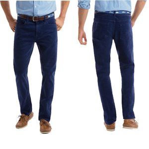 Vineyard Vines Men's Size 30x32 Classic Fit Stretch Corduroy Pants Deep Blue NWT
